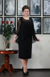 Лина платья арт.Ангелина (черный, бордо) #)